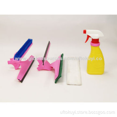 Water Spray Glass Cleaning Brush, Window Wiper/Glass Cleaner, Innovation, Easy and Practical Tool